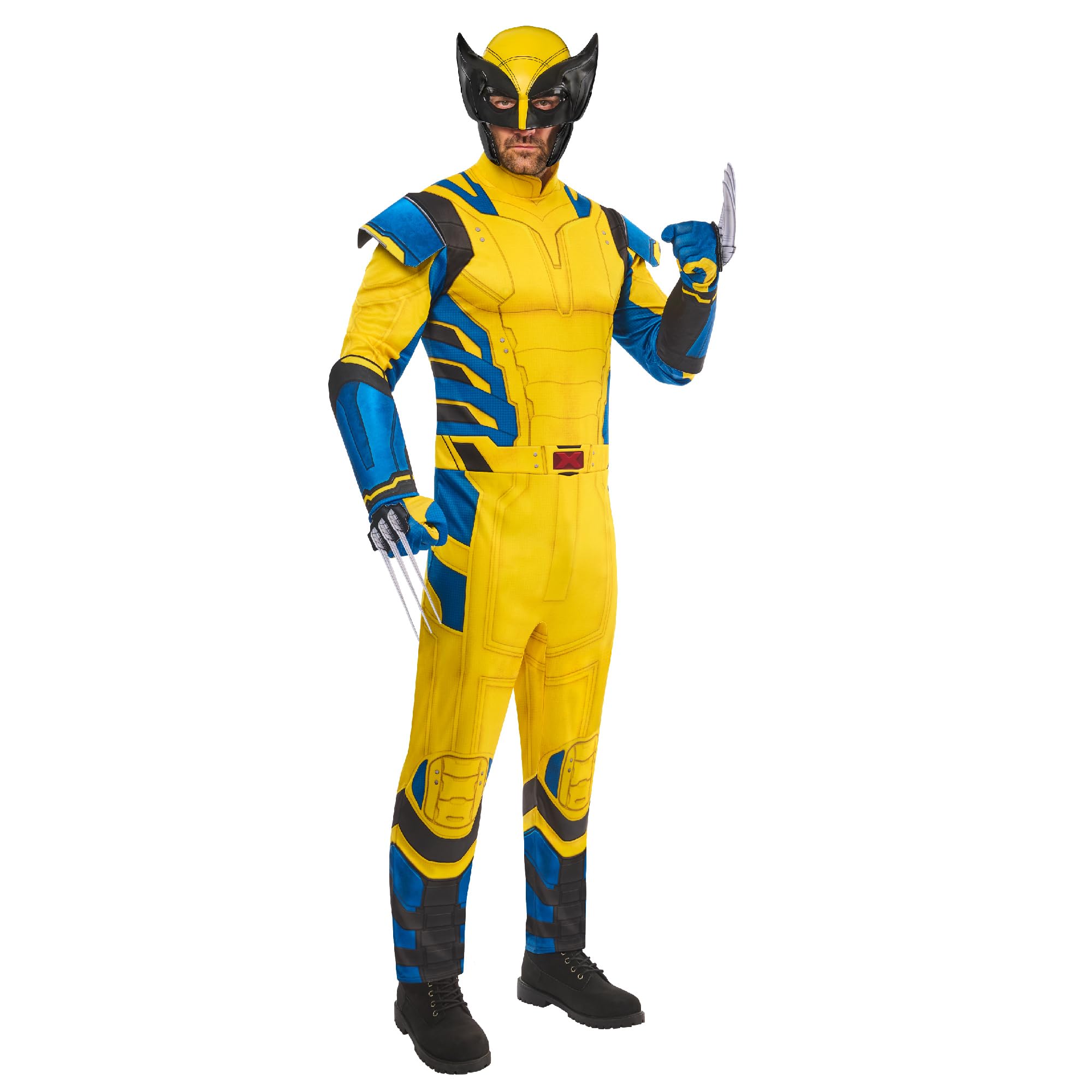 Rubies 1001390M Deadpool Wolverine Adult Fancy Dress, Men, Multicoloured, M