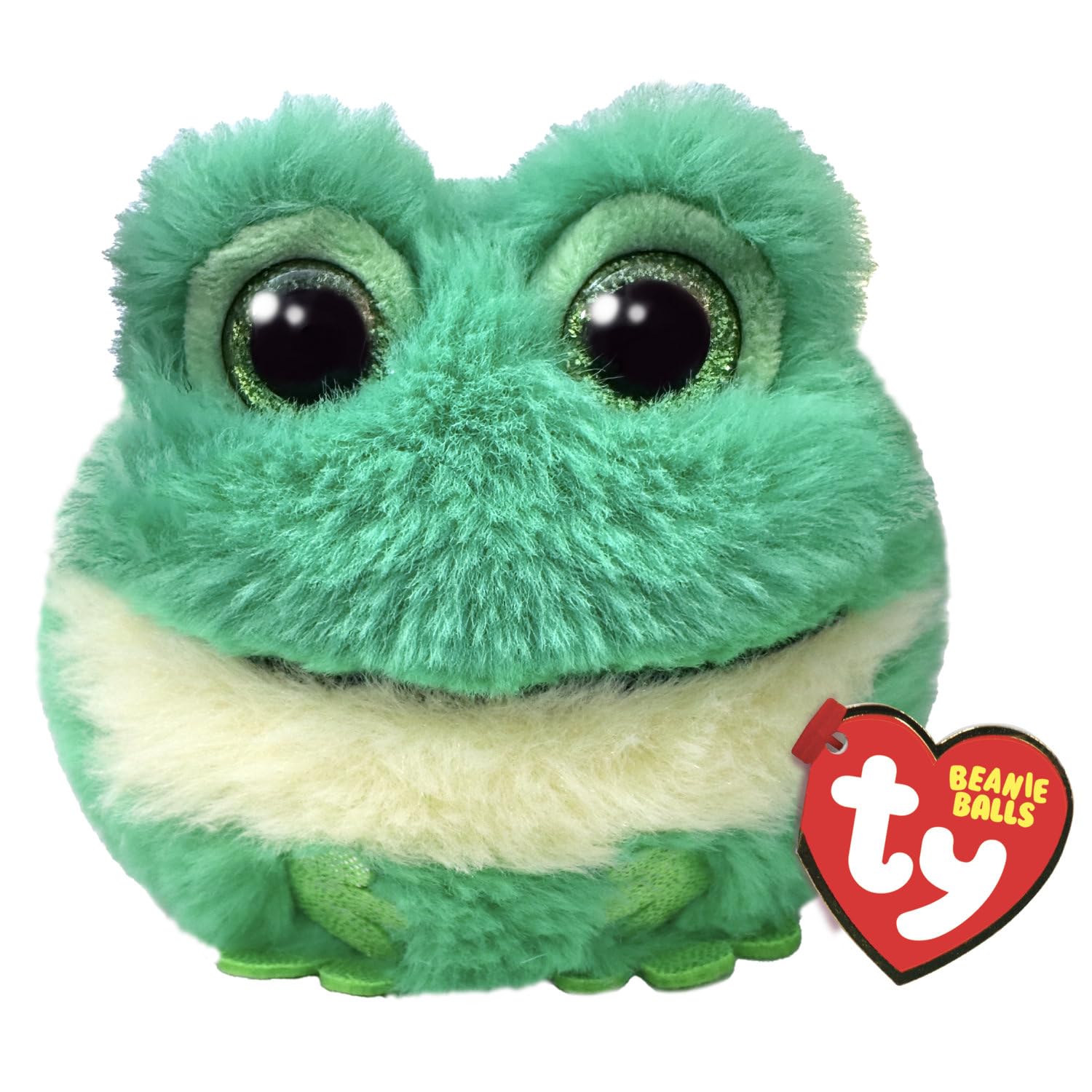 TY Gilly Frog Beanie Ball 7cm - Squishy Beanie Baby Soft Plush Toys - Collectible Cuddly Stuffed Teddy