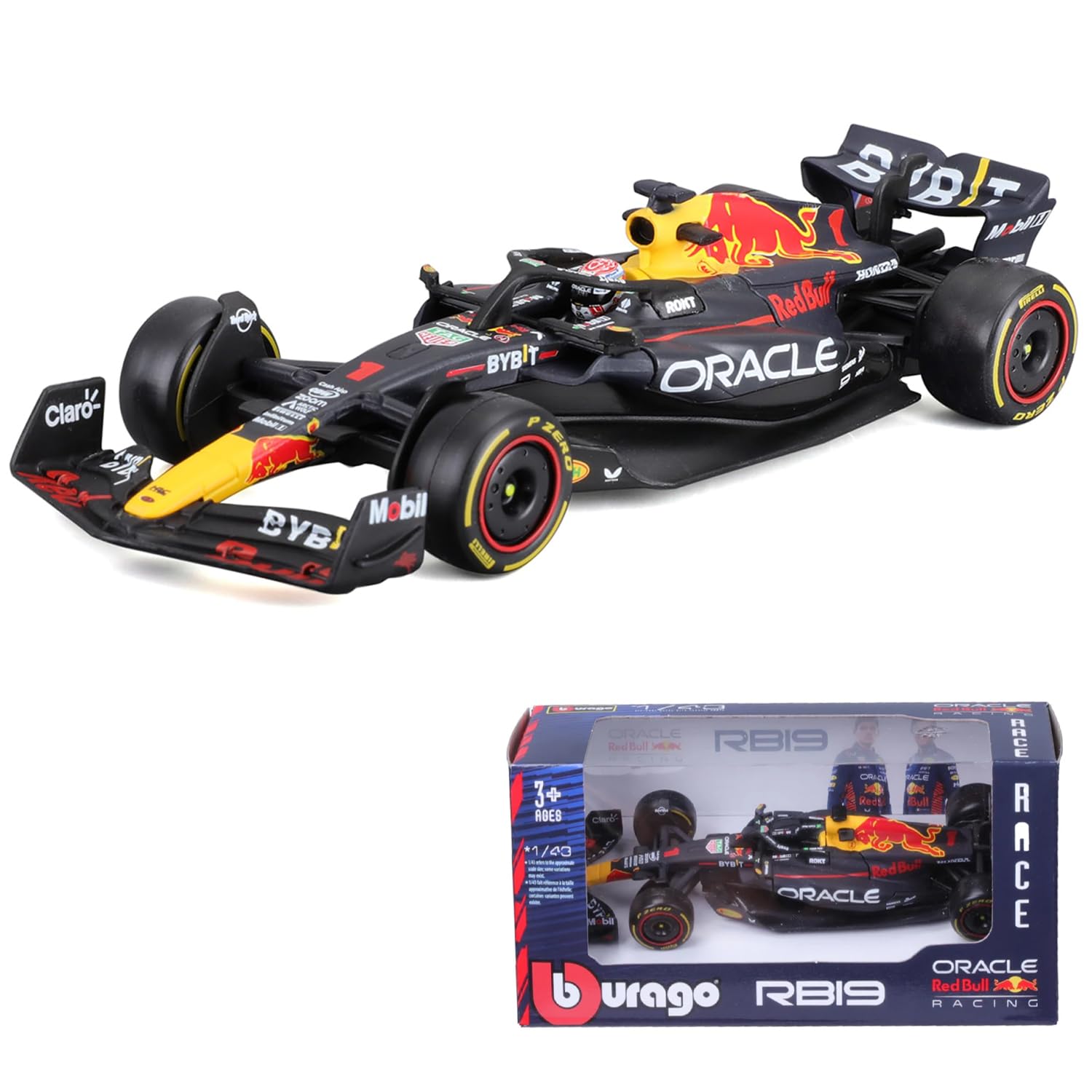 Bburago 1/43-38082-1 - Red Bull RB19 - Season Car 2023 (Mr. Verstappen)