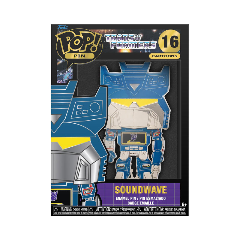 Funko Loungefly Large POP! Enamel Pin - Soundwave - TRANSFORMERS: SOUNDWAVE - Transformers Enamel Pins - Cute Collectable Novelty Brooch - for Backpacks & Bags - Gift Idea - Official Merchandise