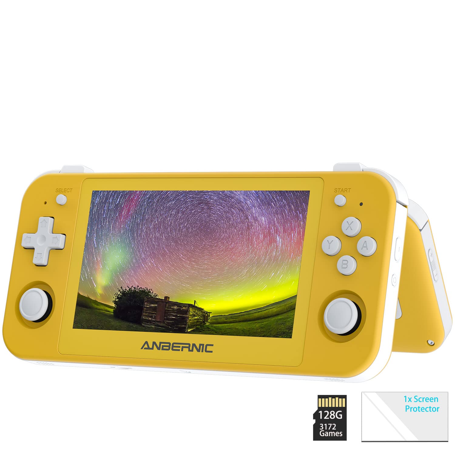 RG505 Handheld Game Console Android 12 Unisoc Tiger T618, 5G WiFi 4.2 Bluetooth 4.95-inch OLED touch screen 128G TF Card 3172 Classic Games