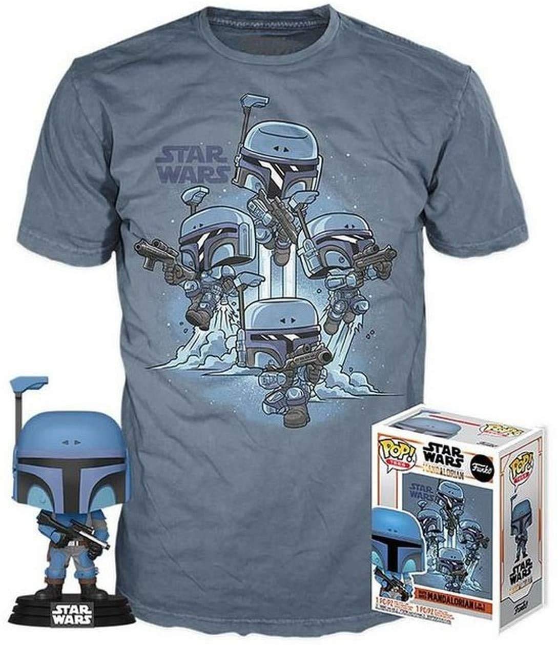 Funko Star Wars The Mandalorian POP! & Tee set figurine et T-Shirt The Mandalorian (L)