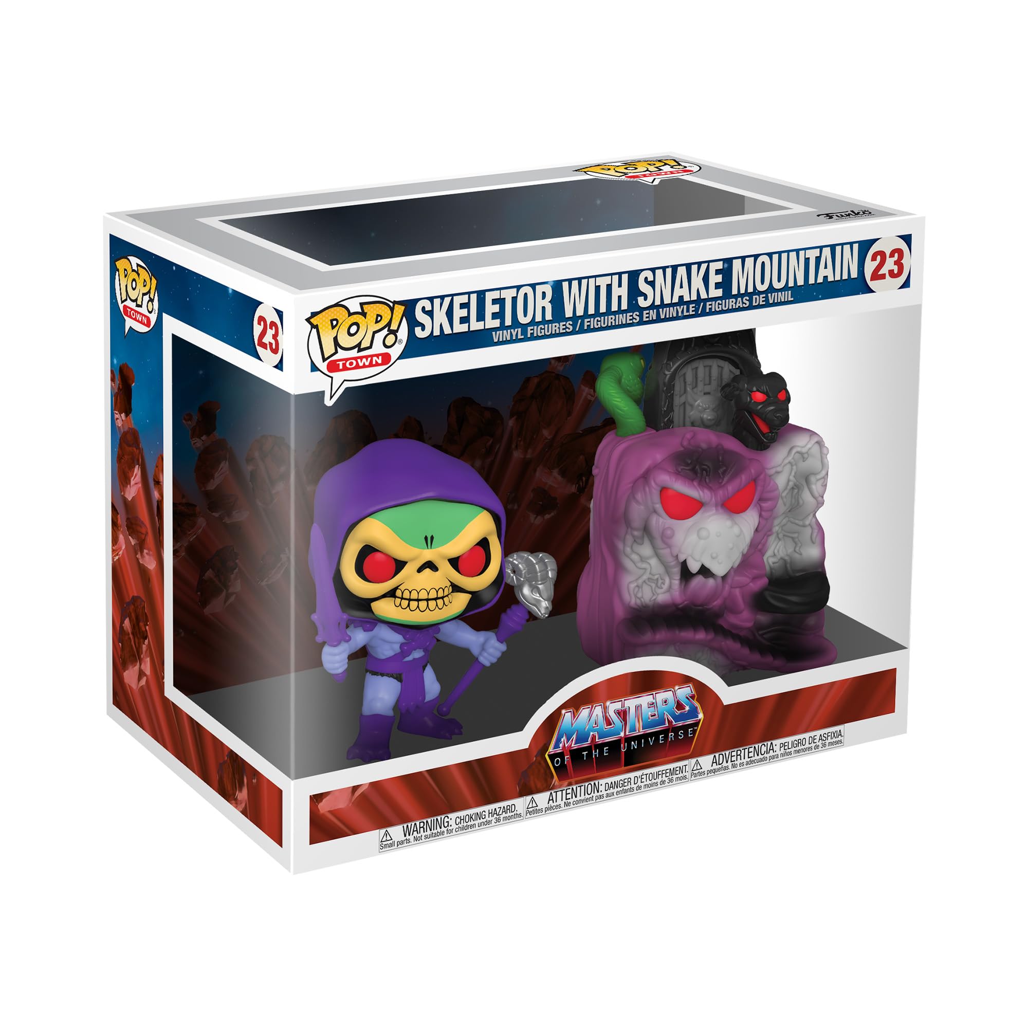 Funko POP! Town: Masters Of the Universe - Snake Mountain With Skeletor - Masters Of the Universe - Collectable Vinyl Figure - Gift Idea - Official Merchandise - Toys for Kids & Adults - TV Fans