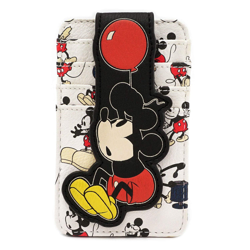 Loungefly Disney Mickey Mouse Balloon All Over Print Card Holder Wallet