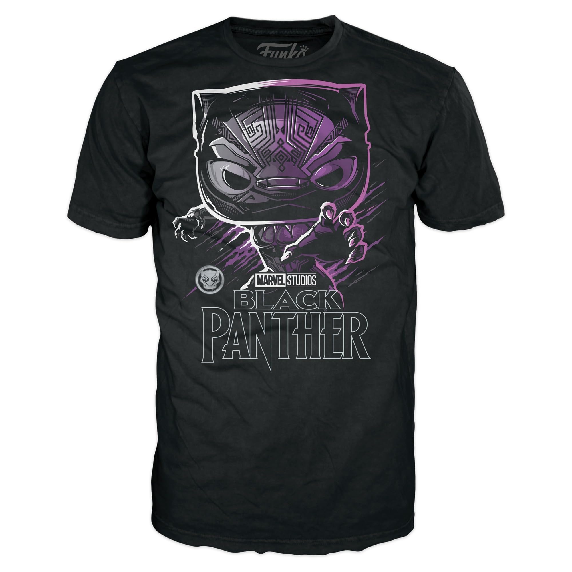 Funko Boxed Tee: Marvel - Black Panther - Small - (S) - T-Shirt - Clothes - Gift Idea - Short Sleeve Top for Adults Unisex Men and Women - Official Merchandise - Movies Fans