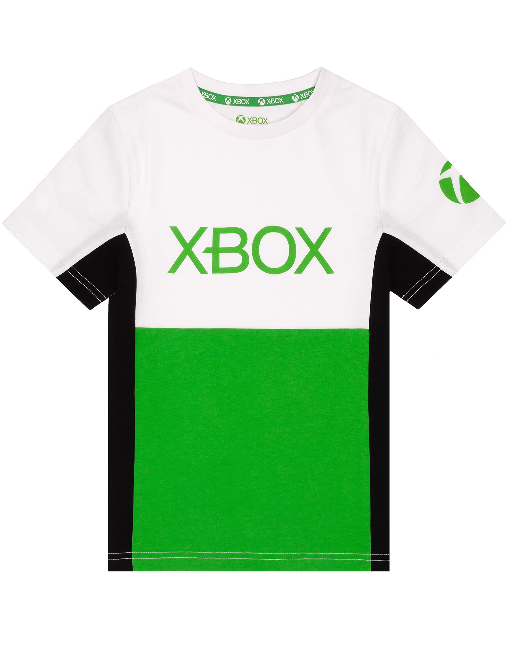 Xbox T-Shirt for Boys & Girls | Kids Block Green Game Logo Top | Children Gamers Clothing Merchandise 12-13 Years