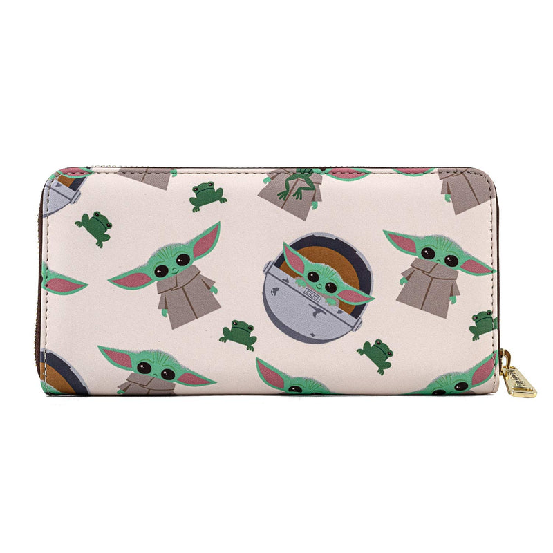 Loungefly Star Wars Baby Yoda The Mandalorian All Over Print Wallet