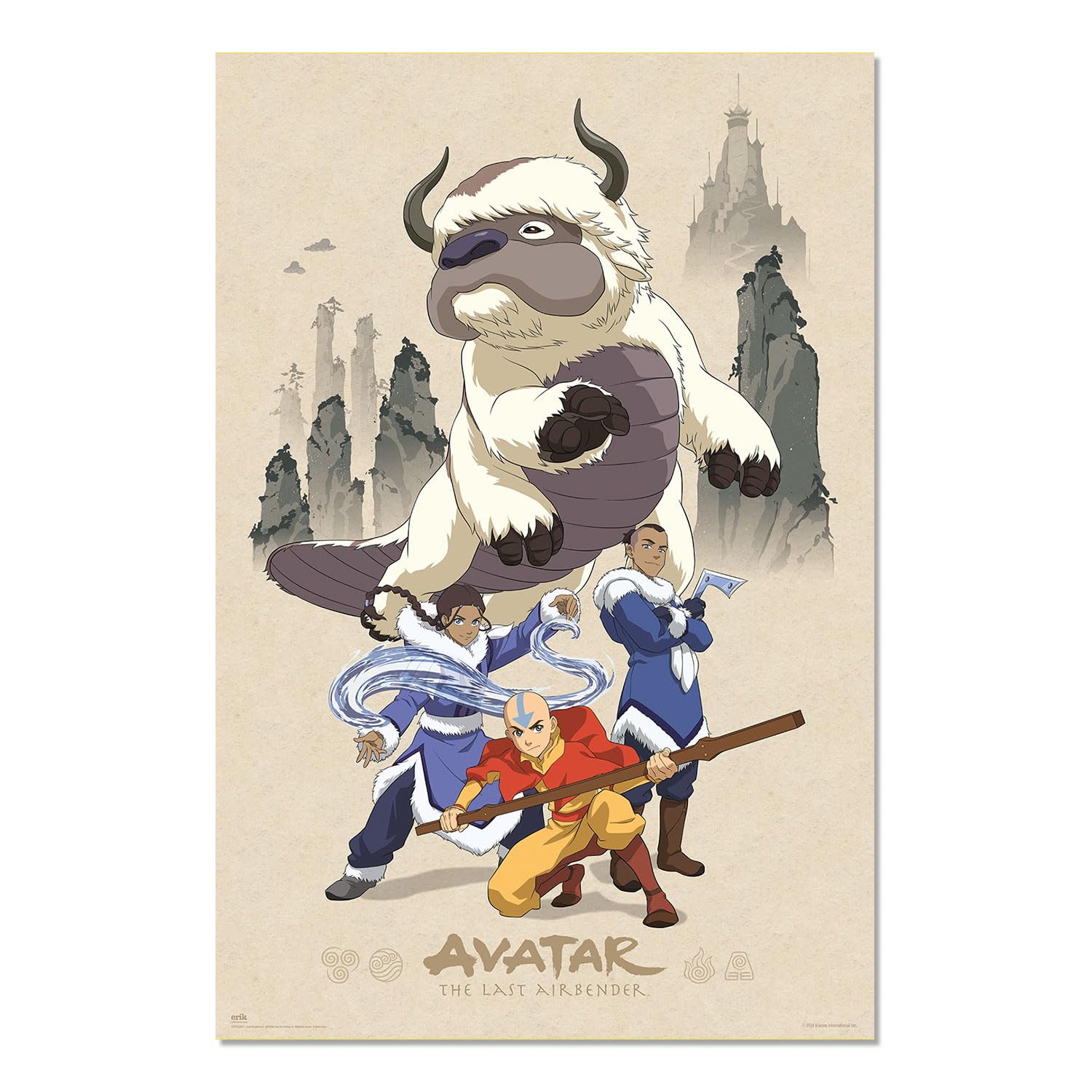 Grupo Erik Avatar: The Last Airbender Poster - 36 x 24 inches / 91.5 x 61 cm - Shipped Rolled Up - Cool Posters - Art Poster - Posters & Prints - Wall Posters