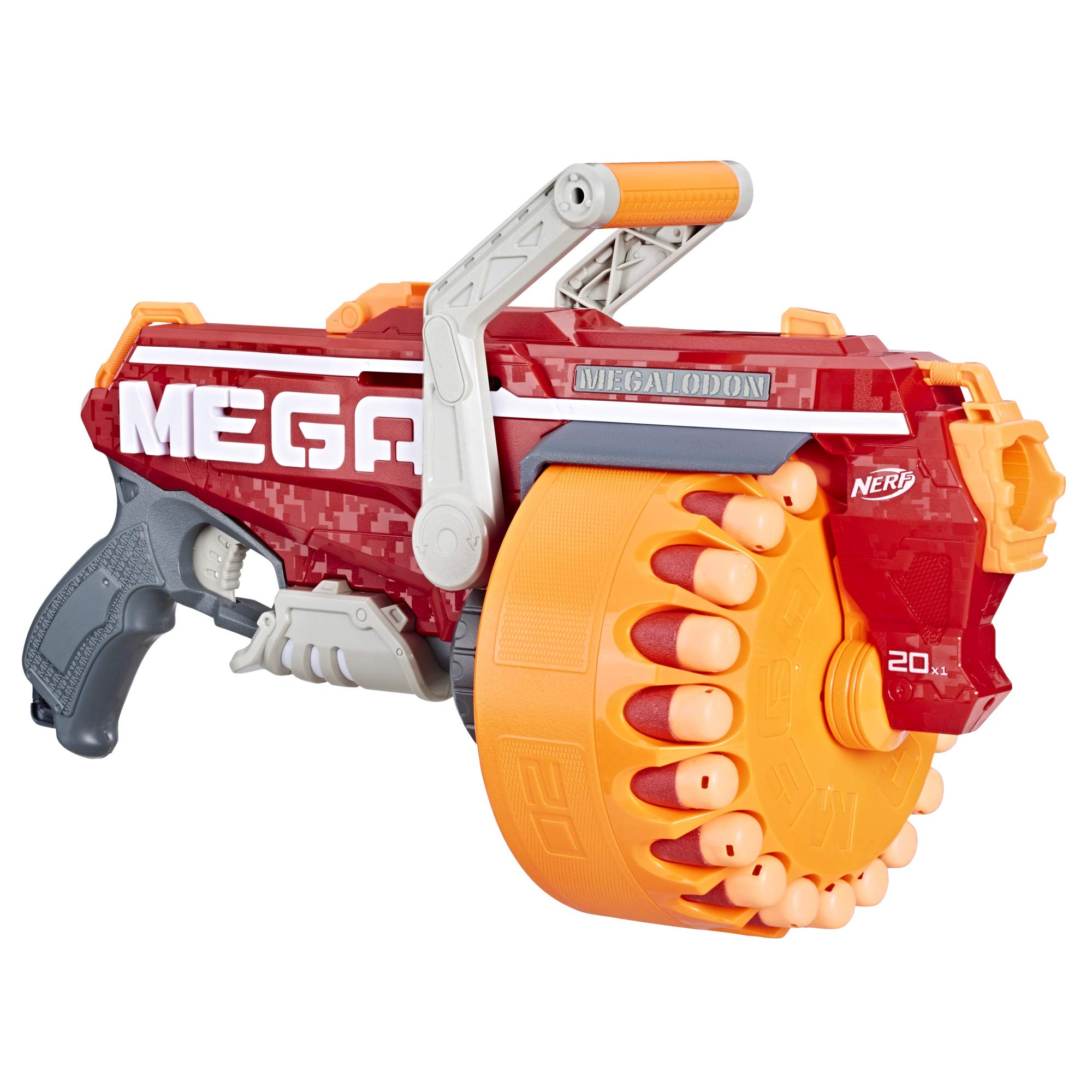 Nerf Megalodon N-Strike Mega Toy Blaster with 20 Official Mega Whistler Darts