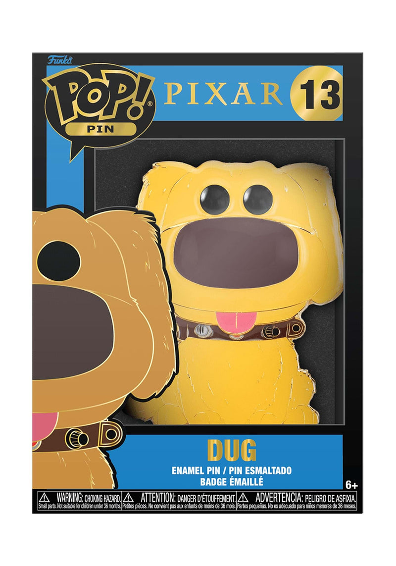 Funko Funko Large Pop! Enamel Pin - Dug - Disney Pixar: UP - Dug Group - Disney Pixar: up Enamel Pins - Cute Collectable Novelty Brooch - for Backpacks & Bags - Gift Idea - Official Merchandise