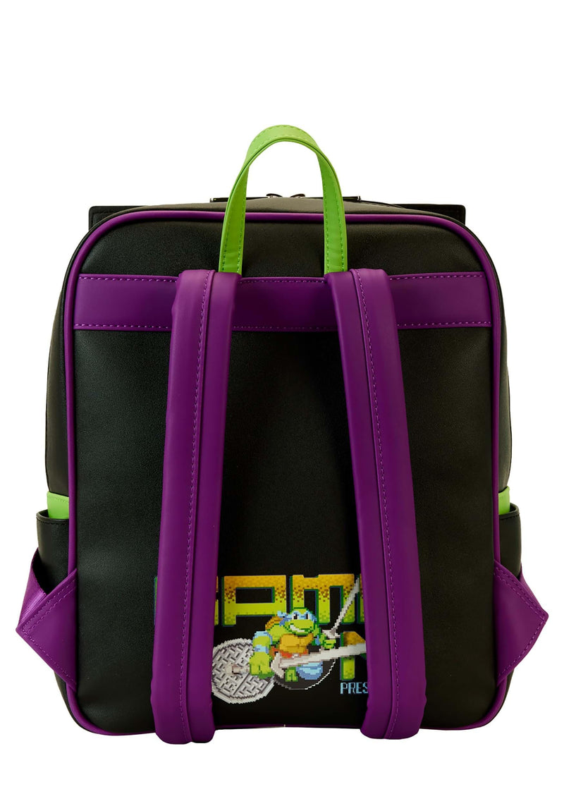 Loungefly Backpacks Teenage Mutant Ninja Turtles 40th Anniversary Vintage Arcade Mini Backpack Black/charcoal