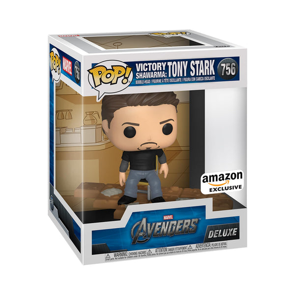 Funko POP! Deluxe: Marvel - Tony Stark Shawarma - Avengers - Amazon Exclusive - Collectable Vinyl Figure - Gift Idea - Official Merchandise - Toys for Kids & Adults - Movies Fans