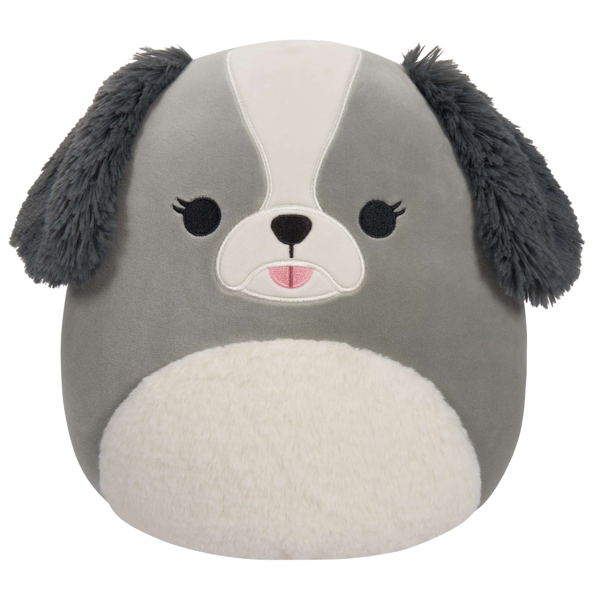 Squishmallows SQCR04578 Malu-Grey Shih-Tzu 12"