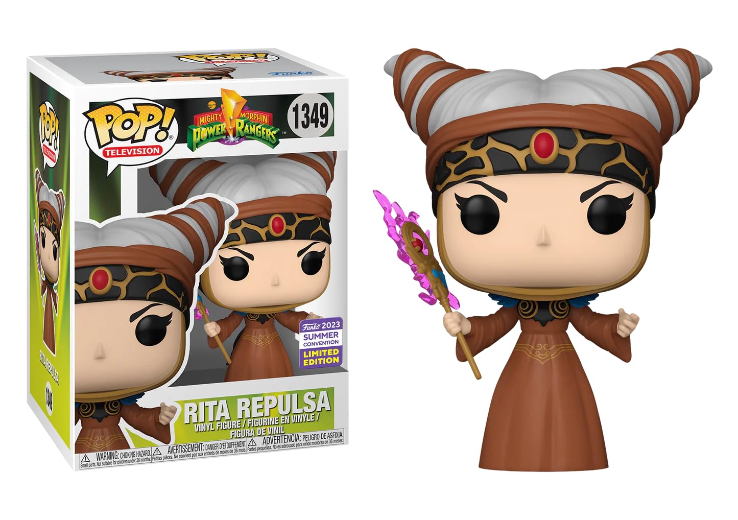 Funko Pop Television Mighty Morphin Power Rangers Rita Repulsa SDCC Summer Convention Limited Edition Vinyl Figure