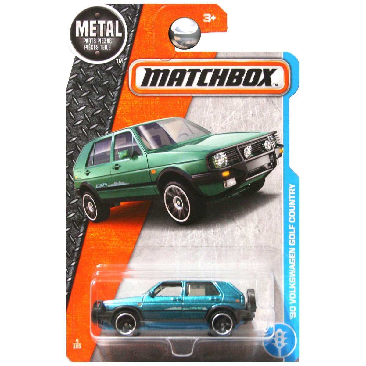 MATCHBOX GREEN '90 VOLKSWAGEN GOLF COUNTRY 4/125