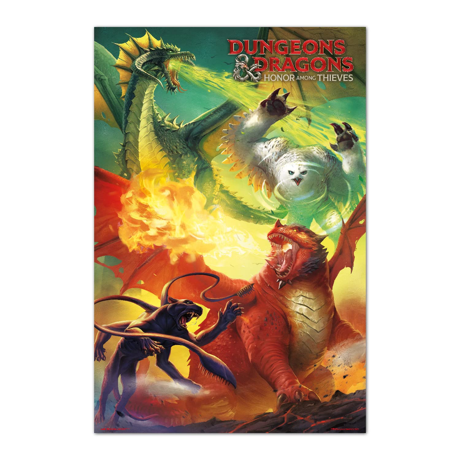 Grupo Erik Dungeons & Dragons Honor Among Thieves Monsters Poster - 36 x 24 inches / 91.5 x 61 cm - Shipped Rolled Up - Cool Posters - Art Poster - Posters & Prints - Wall Posters