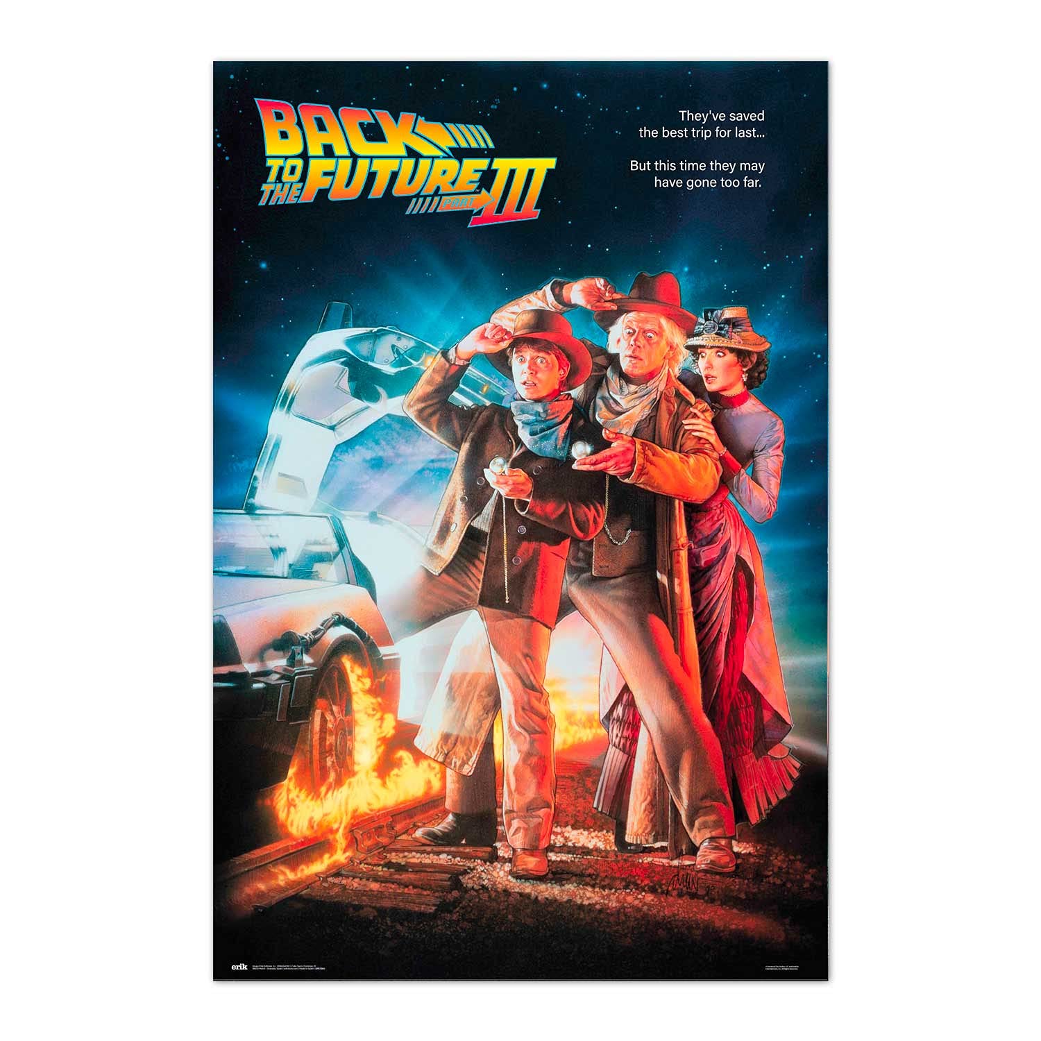 Grupo Erik Poster Back to the Future 3 Poster - 36 x 24 inches / 91.5 x 61 cm - Shipped Rolled Up - Cool Posters - Art Poster - Posters & Prints - Wall Posters