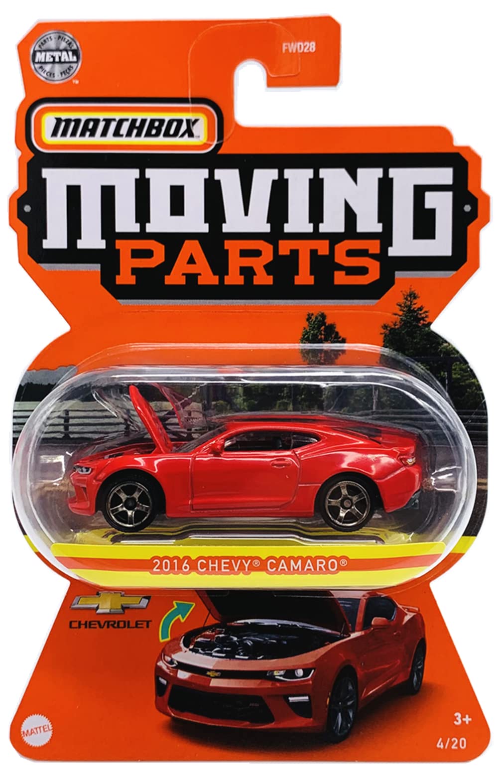 Matchbox Moving Parts 2016 Chevy Camaro (Red)