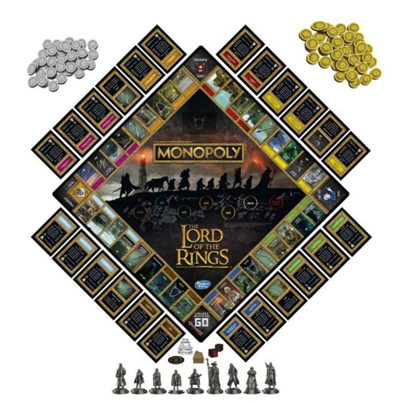 Monopoly: The Lord of The Rings Edition Board Game Inspired by The Movie Trilogy, Family Games, Ages 8 and Up (Amazon Exclusive)