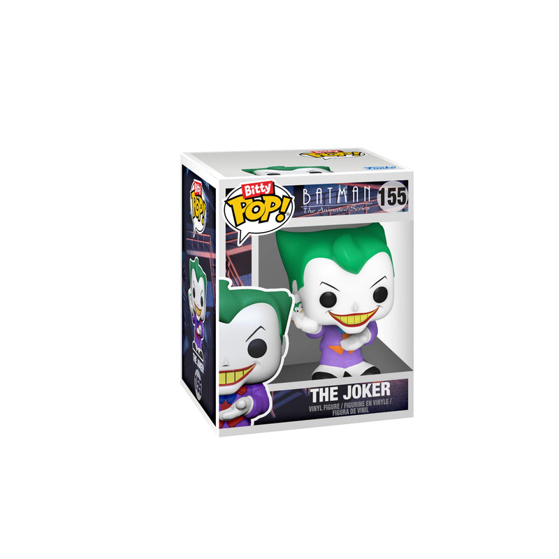 Funko Bitty POP! DC - Harley Quinn, the Joker, Poison Ivy and A Surprise Mystery Mini Figure - 0.9 Inch (2.2 Cm) - DC Comics Collectable - Stackable Display Shelf Included - Gift Idea - Cake Topper