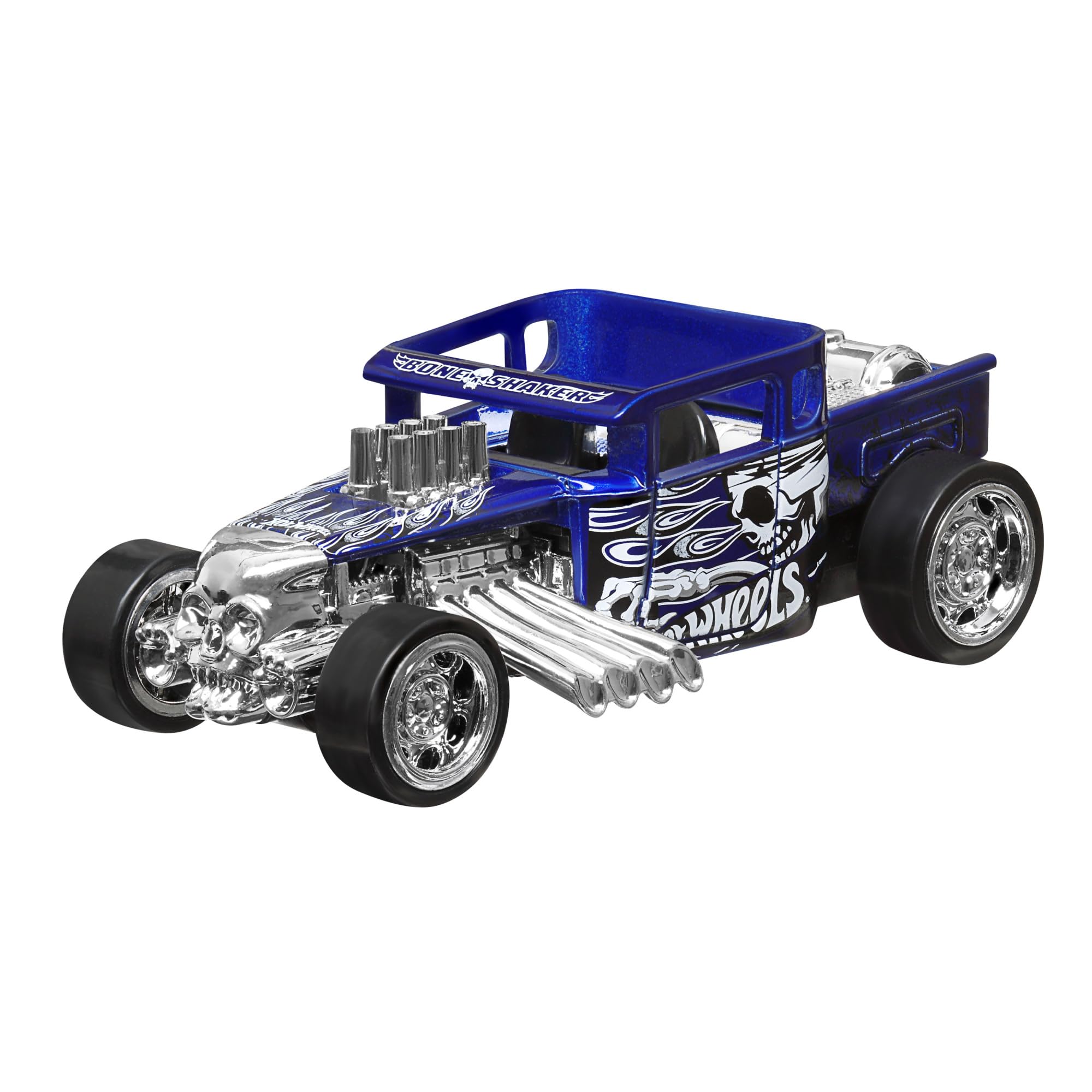 Hot Wheels Pull-Back Speeders Toy Car in 1:43 Scale, Pull Car Backward & Release, High-Performance, Collectible, With Rolomatic Engine or Door, Trunk or Hood that Opens, Models can vary, HPR70