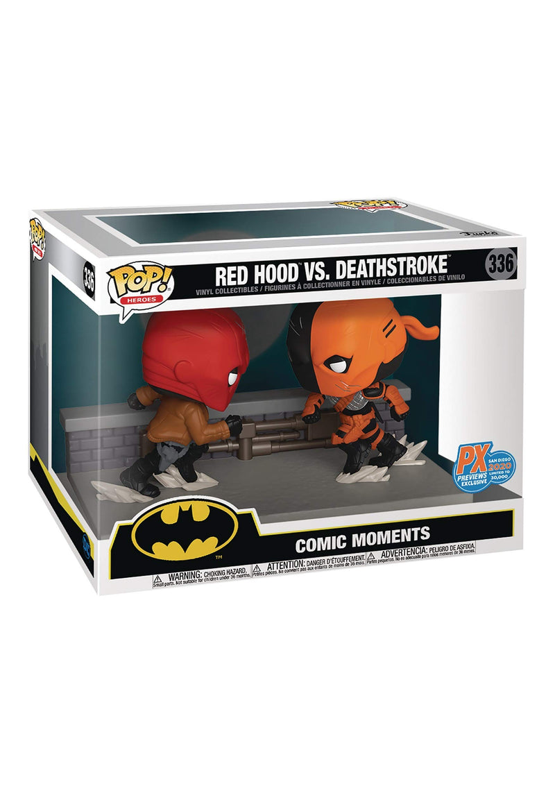 POP COMIC MOMENT DC RED HOOD VS DEATHSTROKE PX FIG