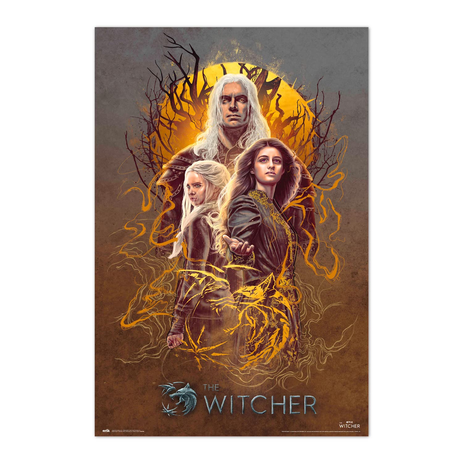 Grupo Erik The Witcher Poster - 36 x 24 inches / 91.5 x 61 cm - Shipped Rolled Up - Cool Posters - Art Poster - Posters & Prints - Wall Posters