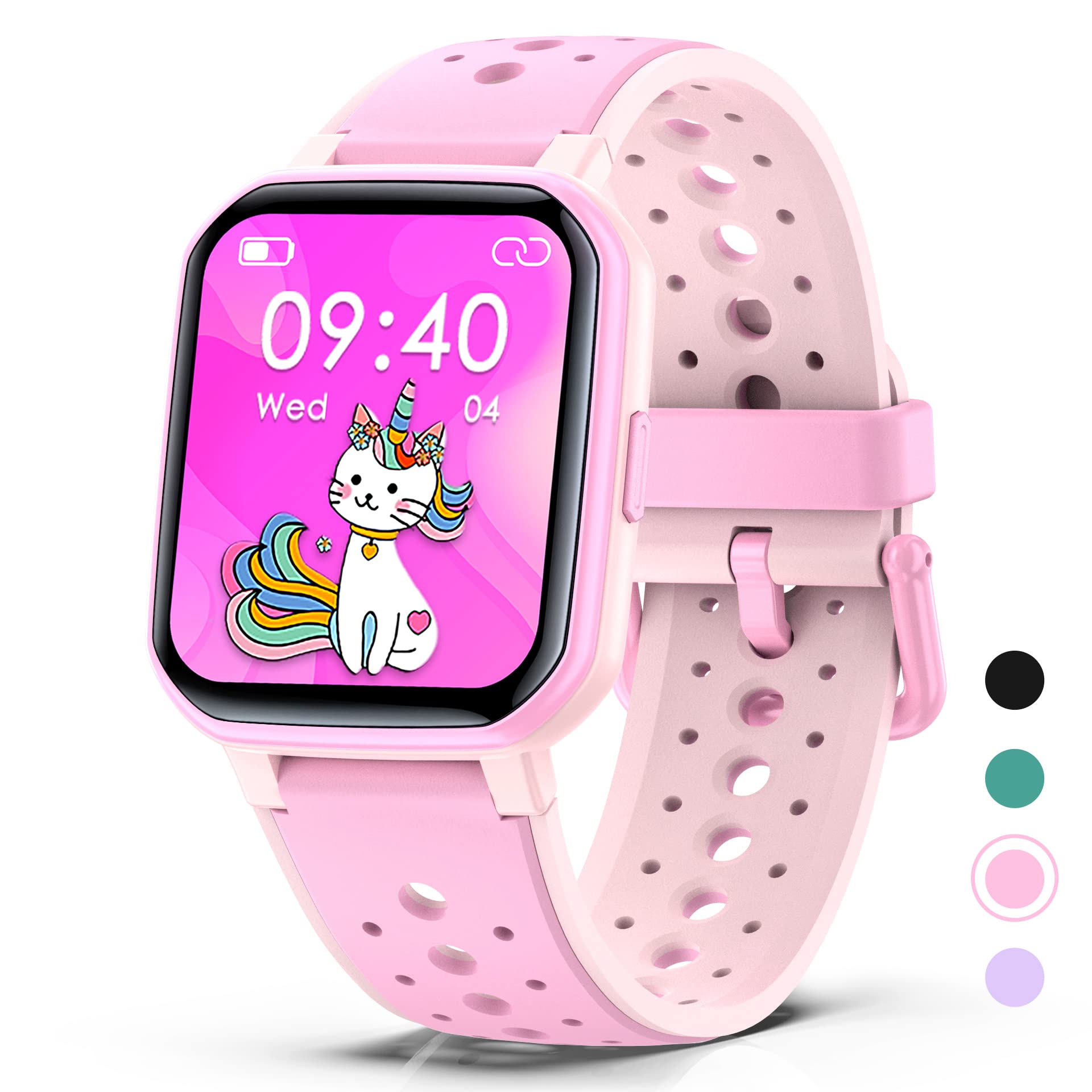 DIGEEHOT Kids Fitness Tracker Watch with Games, Kids Smart Watch IP68 Waterproof with Sport Modes, Pedometers, Alarm Clock, Heart Rate, Sleep Monitor, Birthday Toy Gifts for Kids Teens Boys Girls