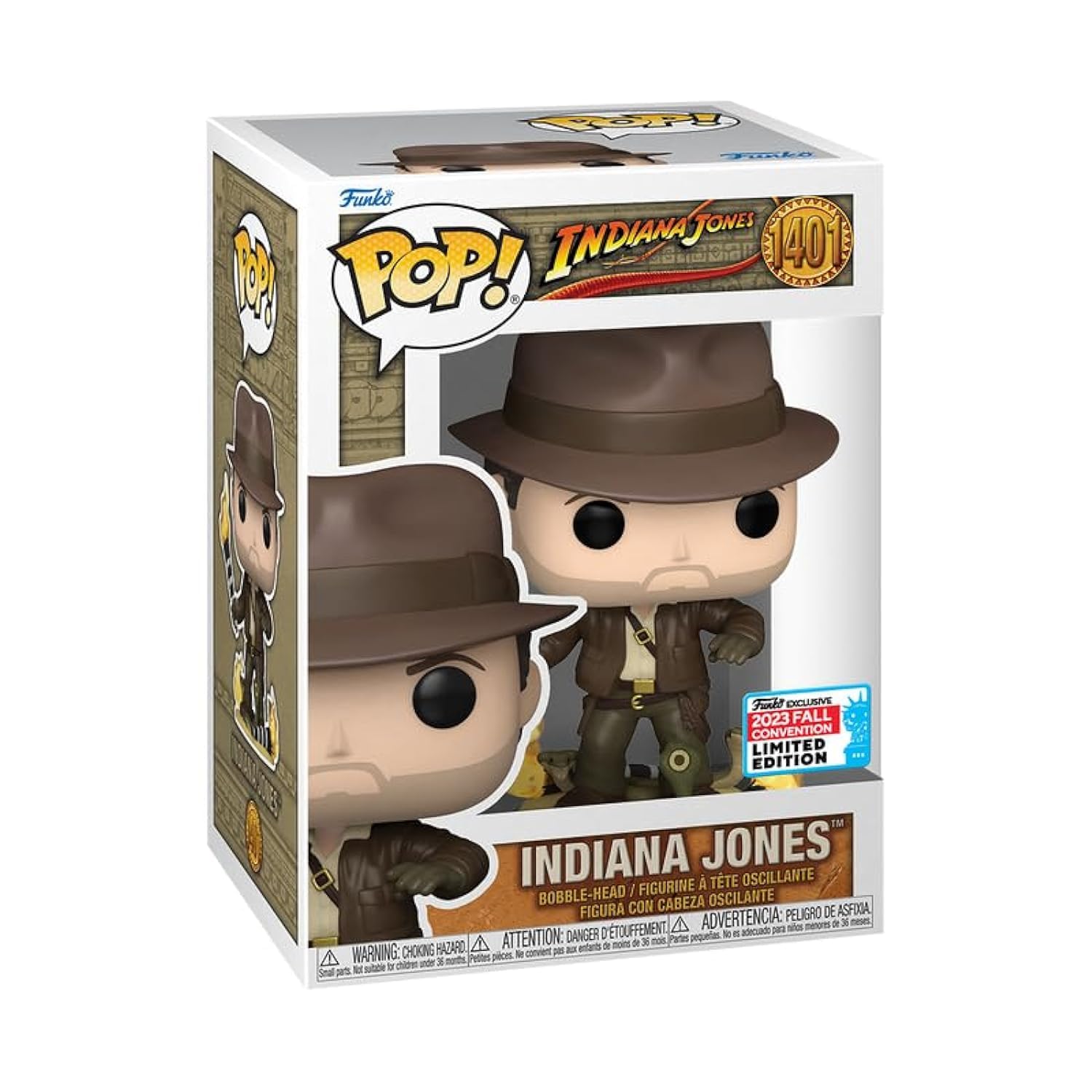 Indian Jones - #1401- Funko Pop! - NYCC 2023 Stickered Convention Exclusive