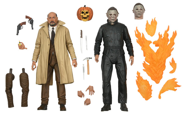 NECA Michael Myers - RXZER23, Halloween 2, Pack of 2 Action Figure, Multicolor