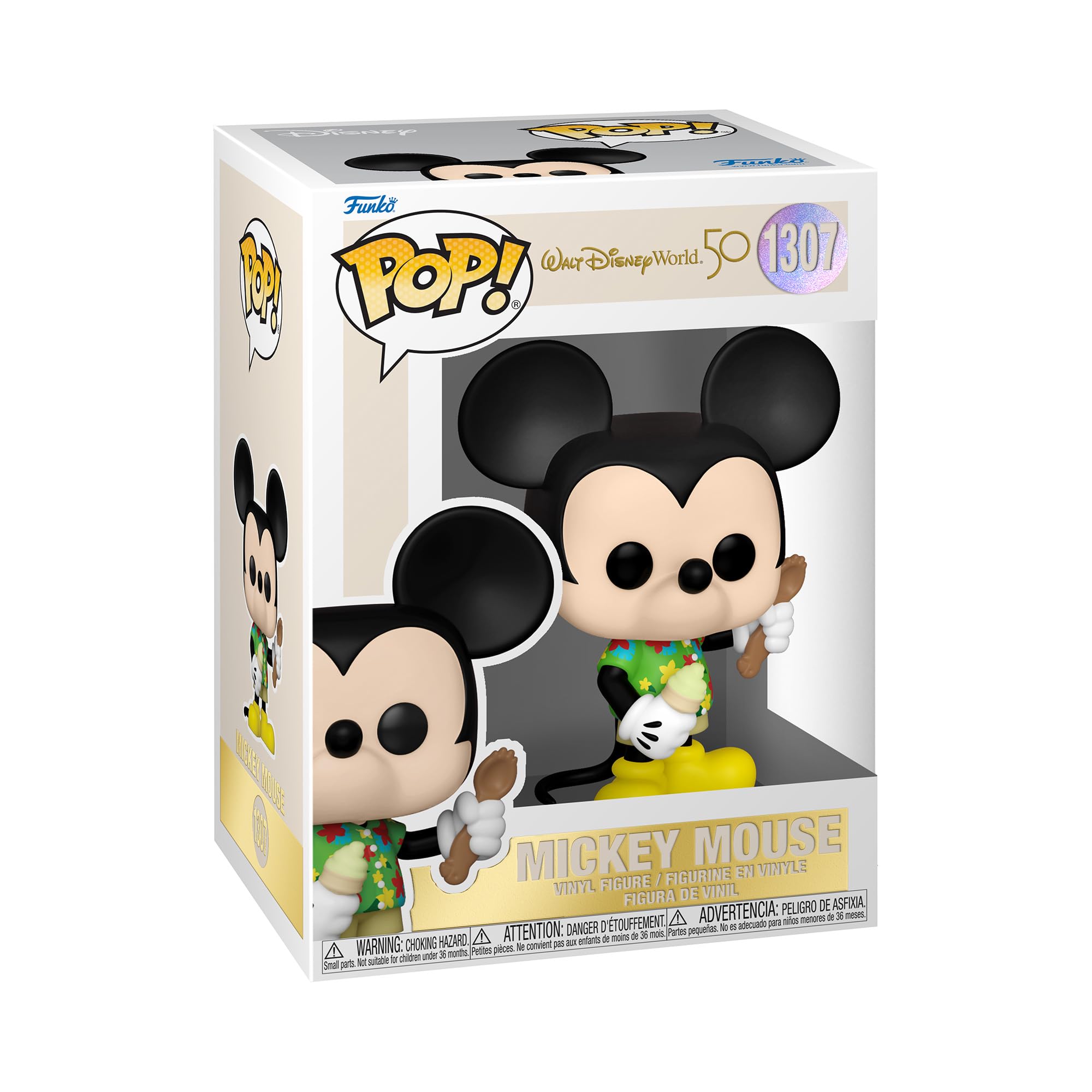 Funko Pop! Disney: WDW 50th - Aloha Mickey Mouse - Disney World 50th Anniversary - Collectable Vinyl Figure - Gift Idea - Official Merchandise - Toys for Kids & Adults - Movies Fans