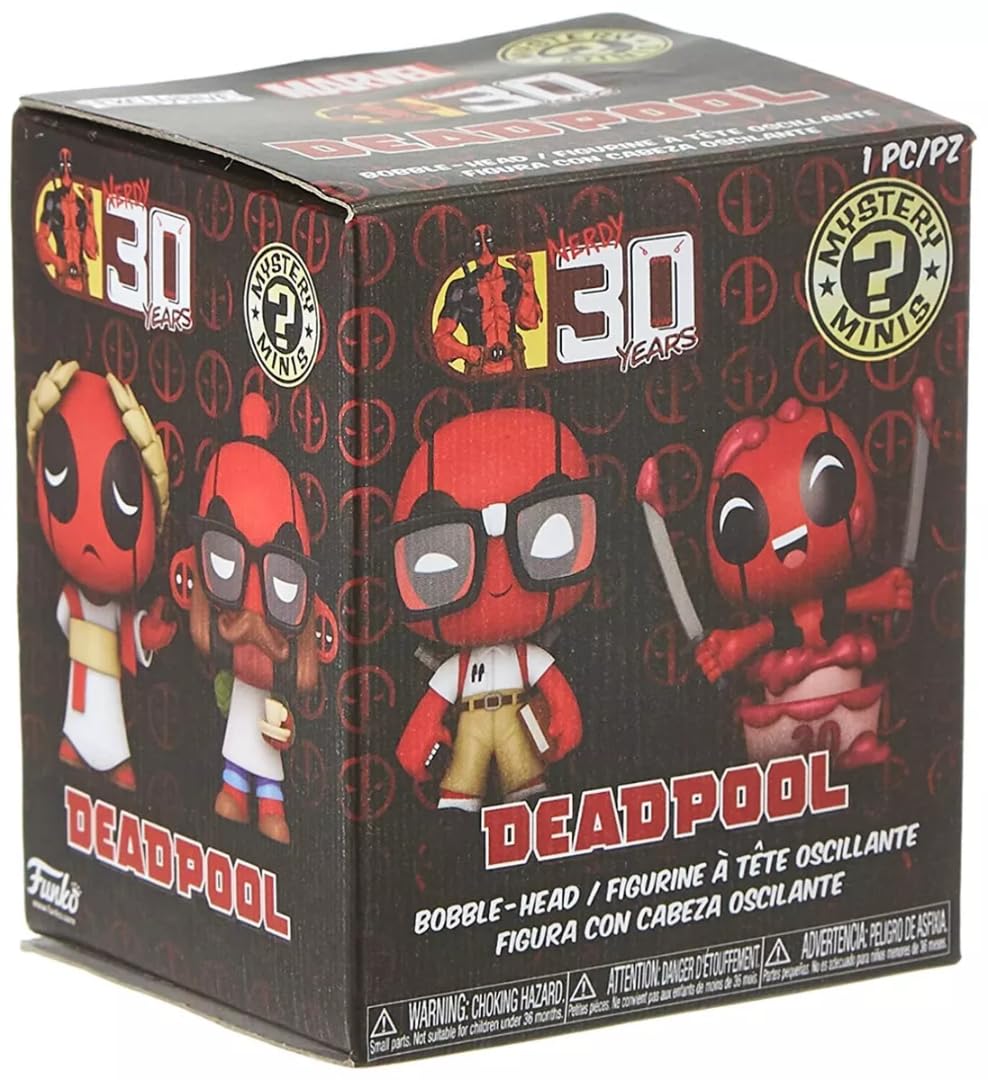 Funko Mystery Mini: Marvel Deadpool 30th - 1 Of 12 to Collect - Styles Vary - Collectable Vinyl Figure - Gift Idea - Official Merchandise - Toys for Kids & Adults - Comic Books Fans and Display