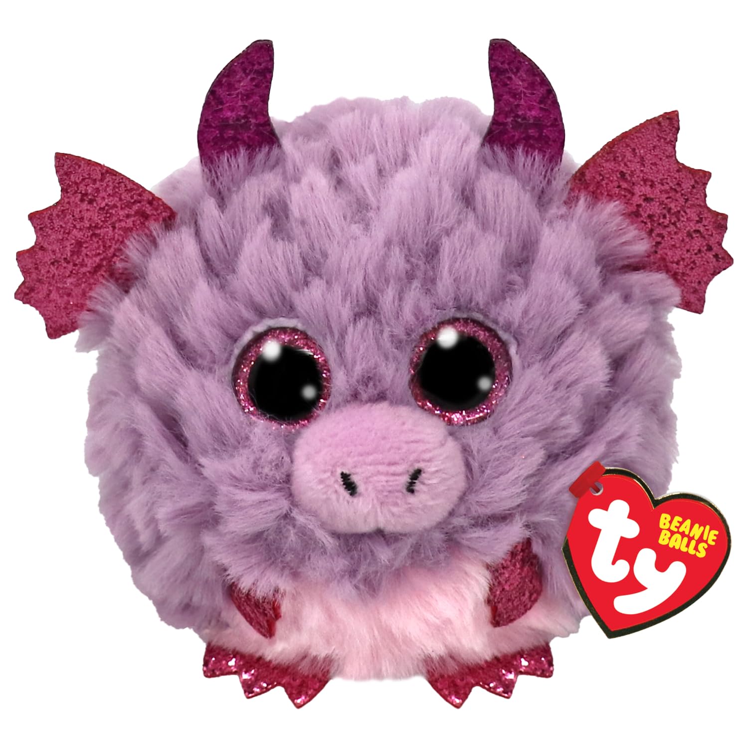 TY Spark Dragon Beanie Balls - Squishy Beanie Baby Soft Plush Toys - Collectible Cuddly Stuffed Teddy