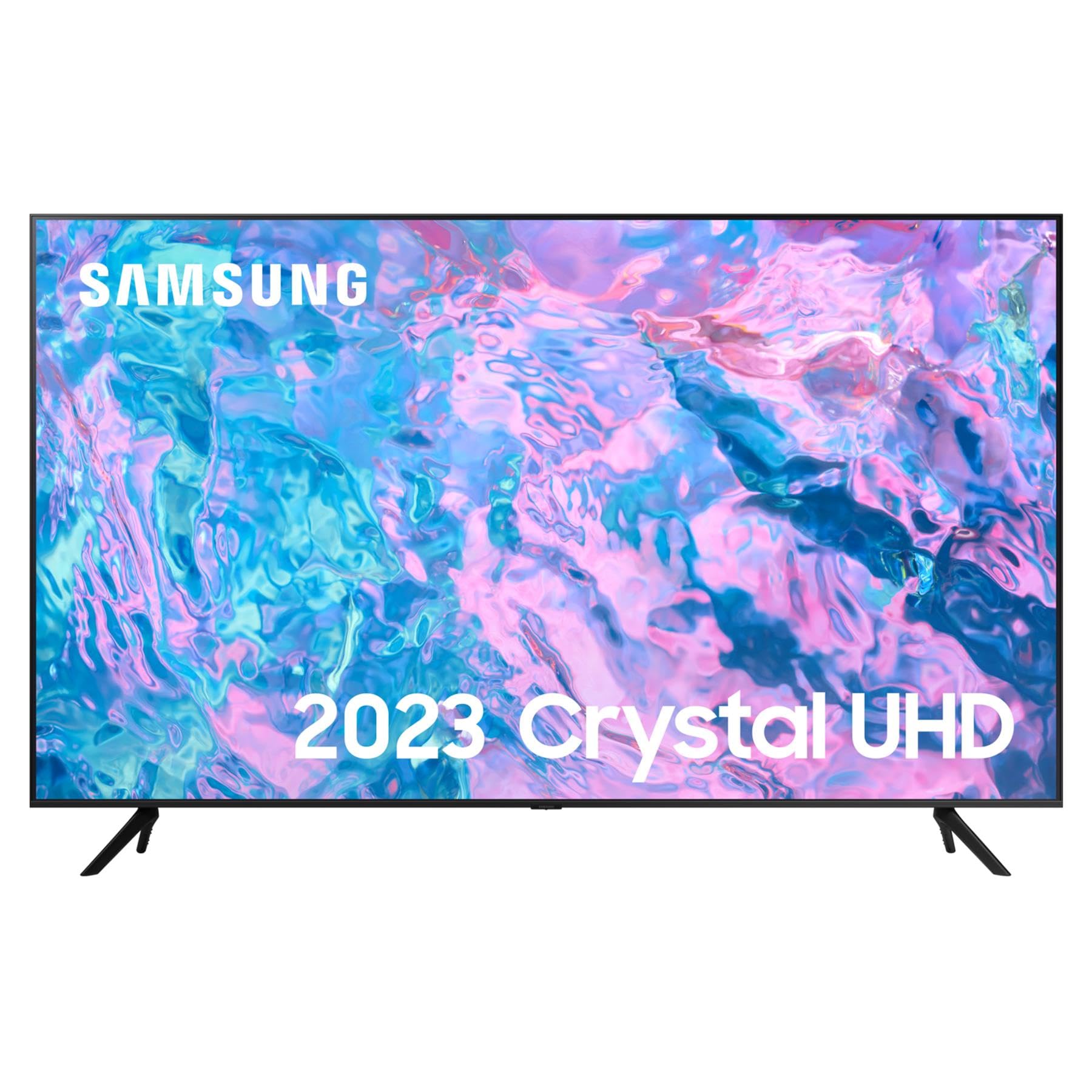 Samsung 55 Inch CU7100 UHD HDR Smart TV (2023) - 4K Crystal Processor, Adaptive Sound Audio, PurColour, Built In Gaming Hub, Streaming & Video Call Apps And Image Contrast Enhancer