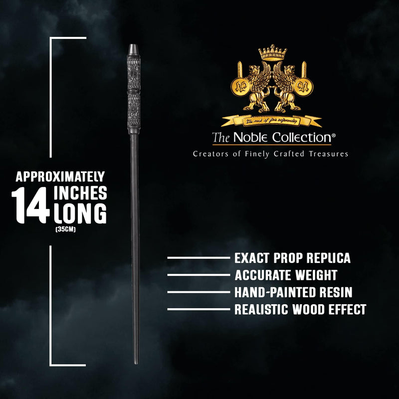 The Noble Collection - Professor Severus Snape Character Wand - 13in (33.5cm) Harry Potter Wand With Name Tag - Harry Potter Film Set Movie Props Wands