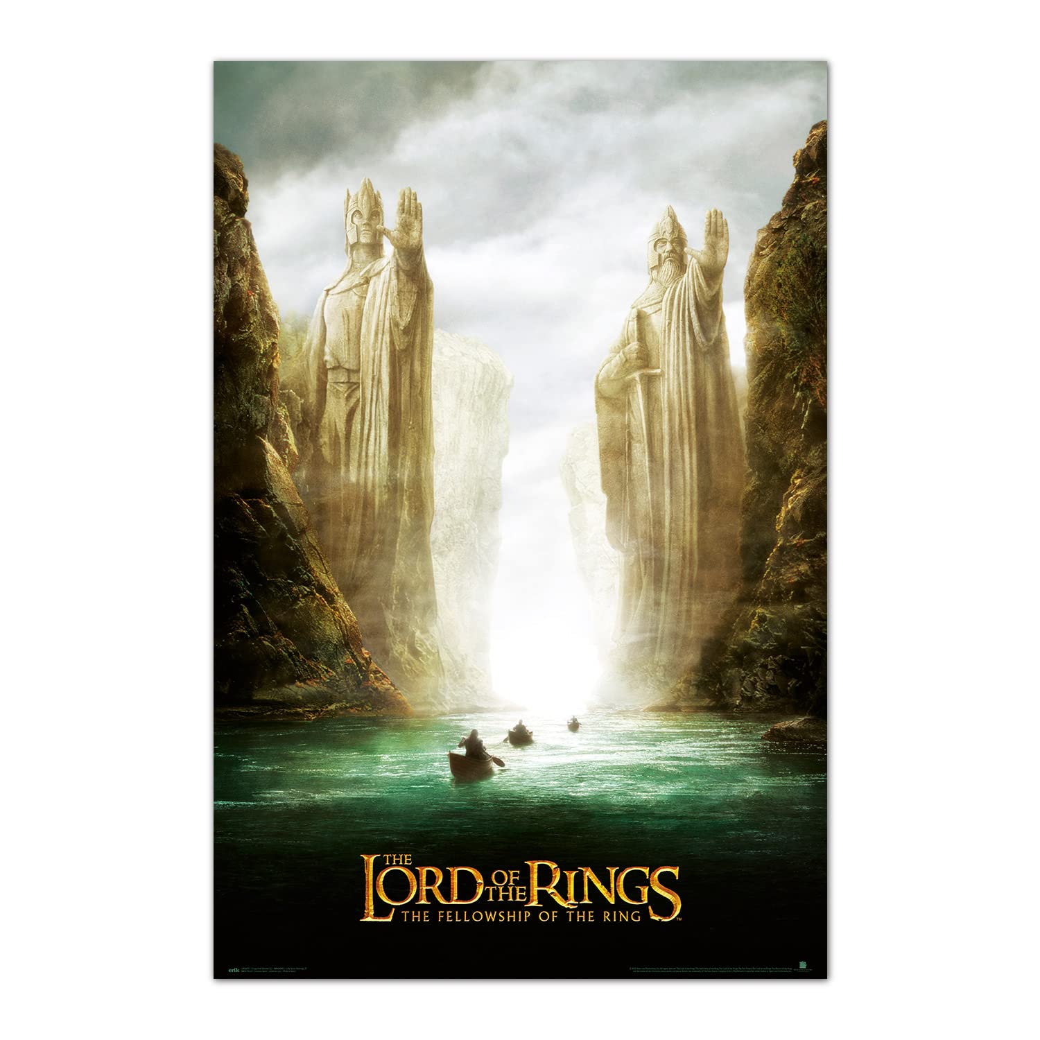 Grupo Erik The Lord Of The Rings Argonath Poster - 36 x 24 inches / 91.5 x 61 cm - Shipped Rolled Up - Cool Posters - Art Poster - Posters & Prints - Wall Posters