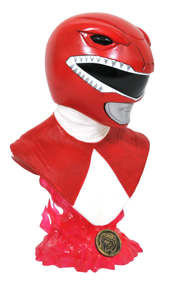 Diamond Select Toys Legends in 3D: Mighty Morphin Power Rangers - Red Ranger Bust (1/2) (Sep212194)