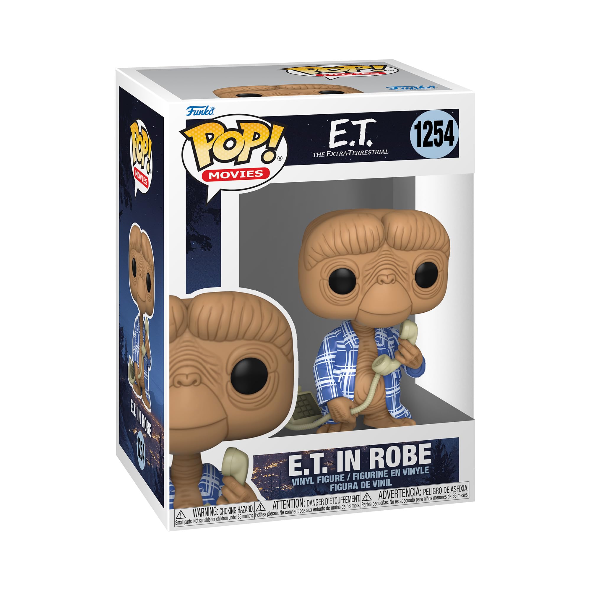 Funko POP! Movies: E.T. 40th - E.T. In Flannel - E.T. the Extra Terrestrial - Collectable Vinyl Figure - Gift Idea - Official Merchandise - Toys for Kids & Adults - Movies Fans