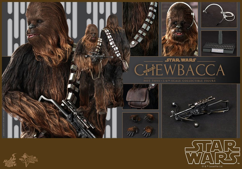 Hot Toys SS902267 1:6 Scale Chewbacca Star Wars Episode 4 A New Hope Movie Masterpiece Series Figure