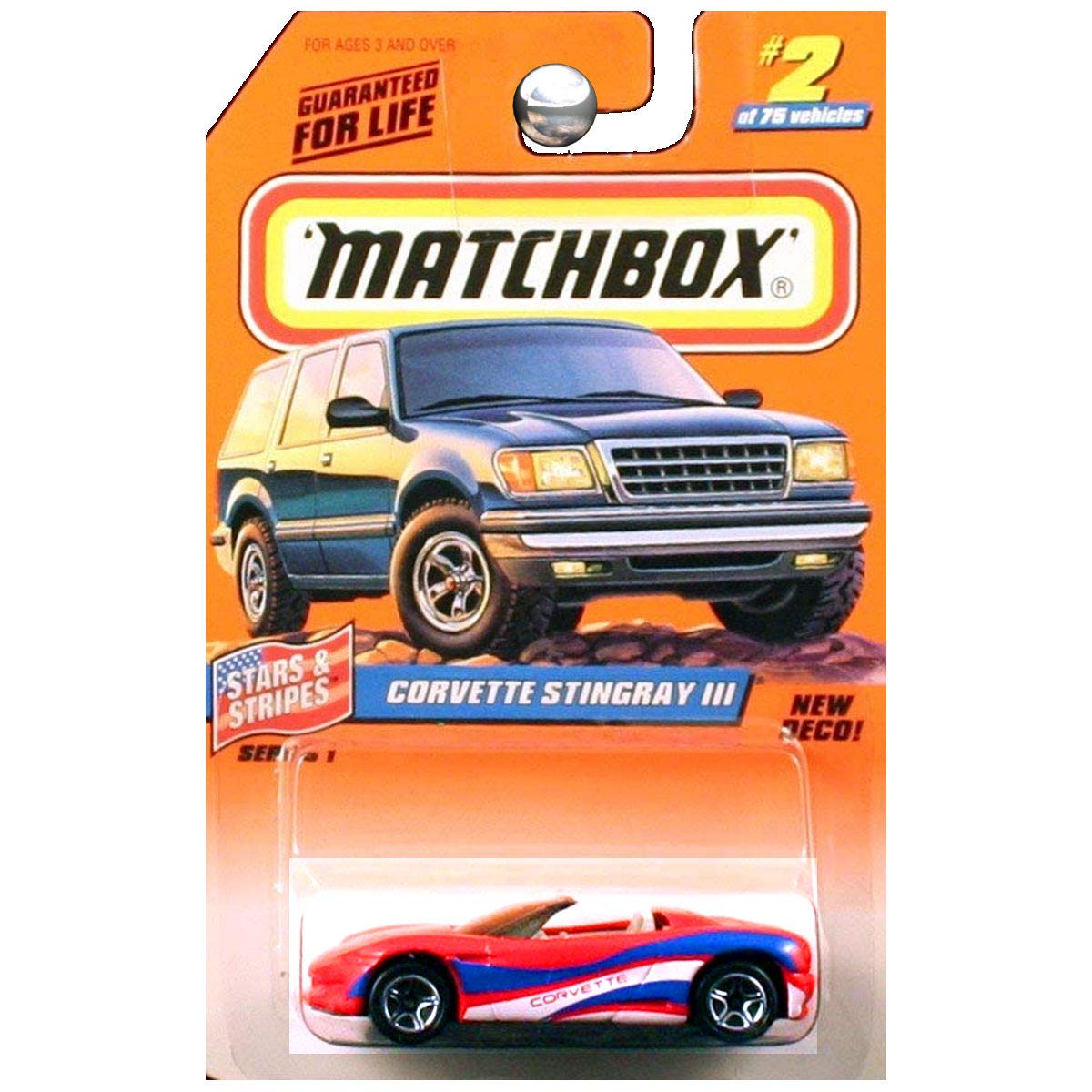 MATCHBOX SUPER FAST BLACK CORVETTE GRAND SPORT #2 THE WIDOW