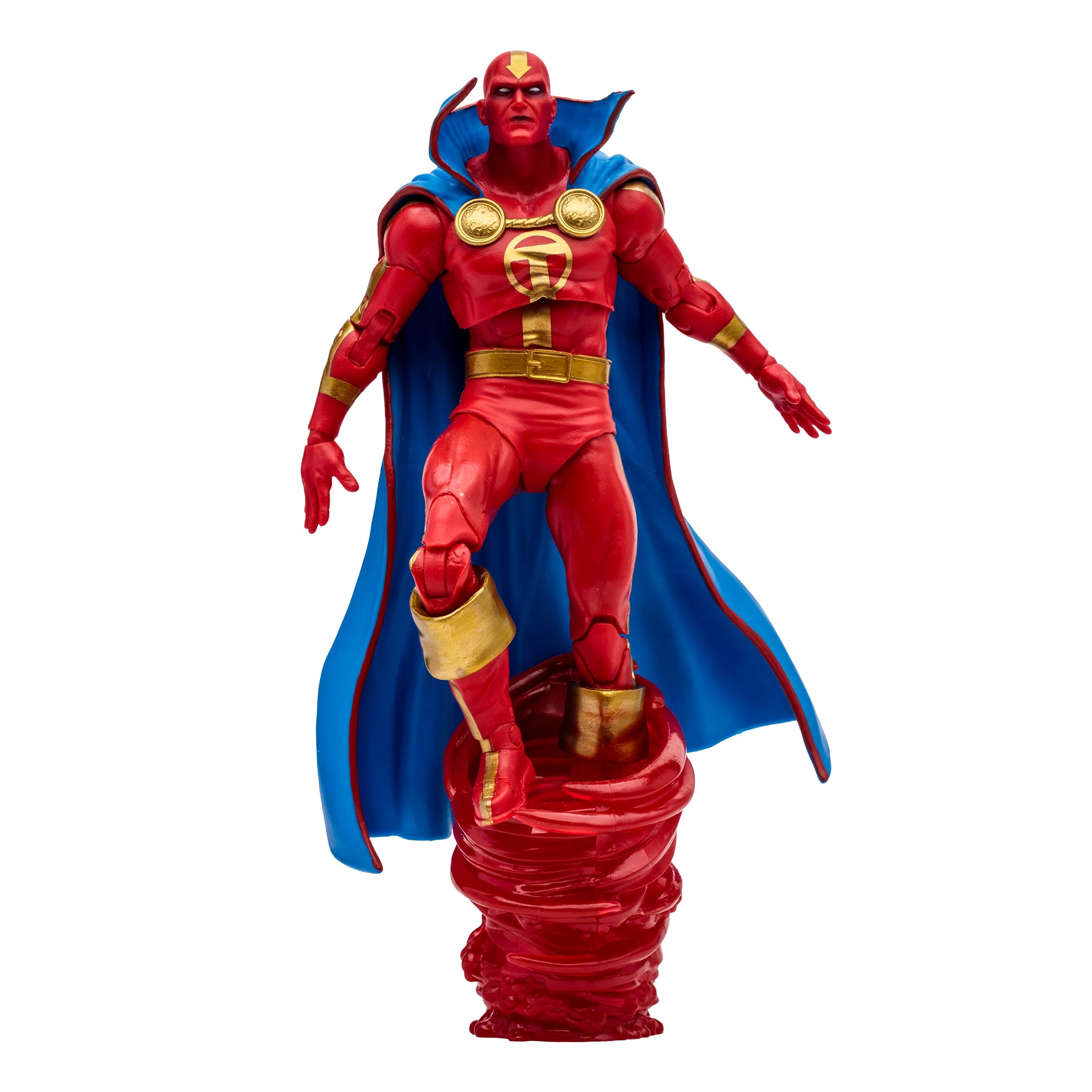 McFarlane Toys DC Multiverse Red Tornado (DC Classic) Gold Label Action Figure - 7 Inches Detailed Collectible with 22 Articulation Points and Weather-Wielding Accessories