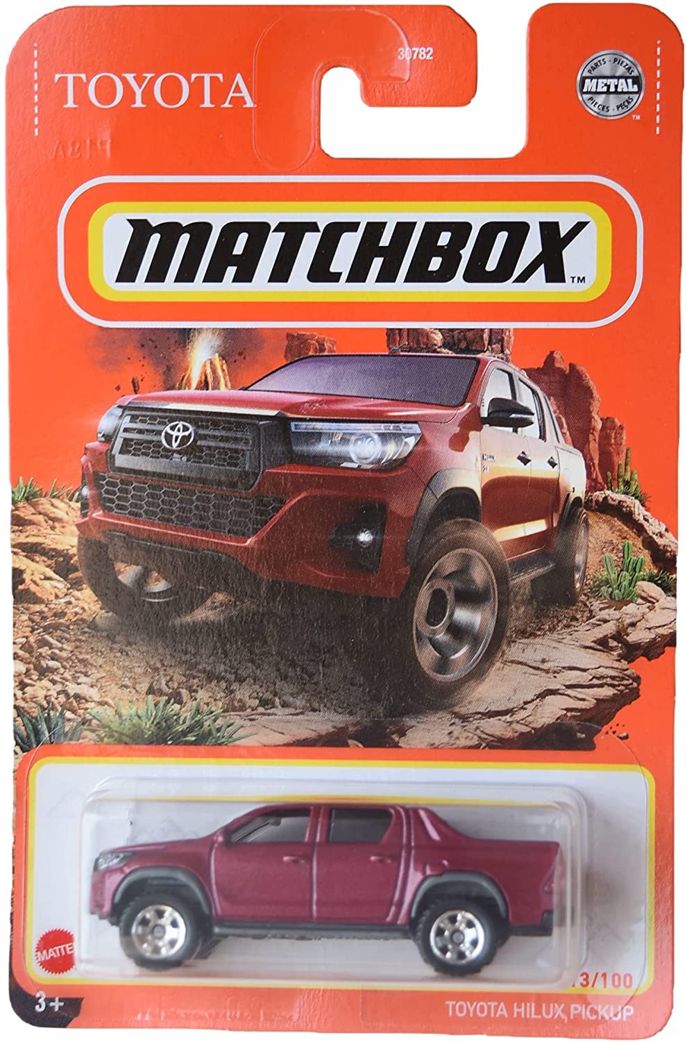 Matchbox Toyota Hilux Pickup [Red] 13/100 Red