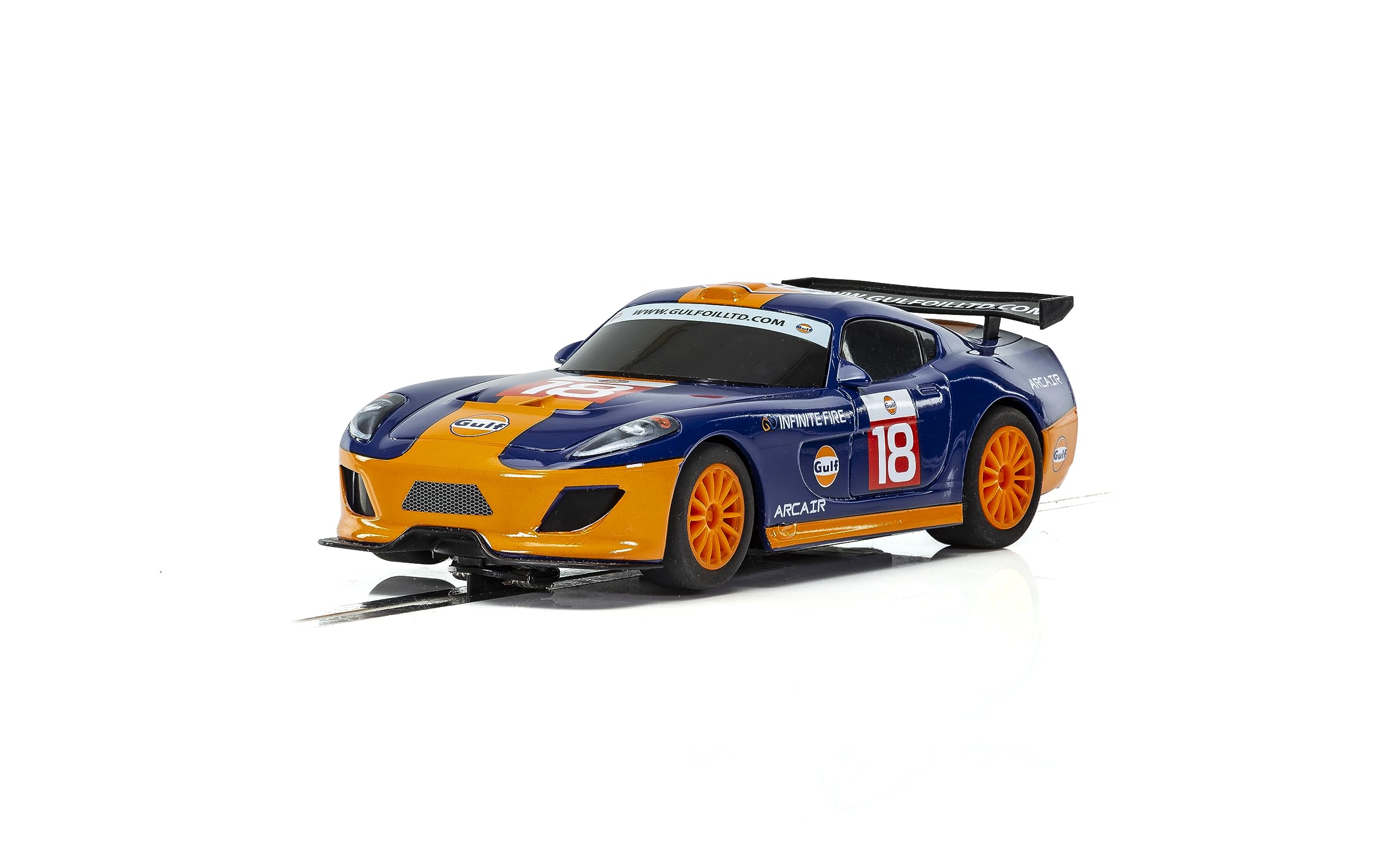 Scalextric C4091 Team GT Gulf No. 18 for ages 3+ in blue and yellow finish