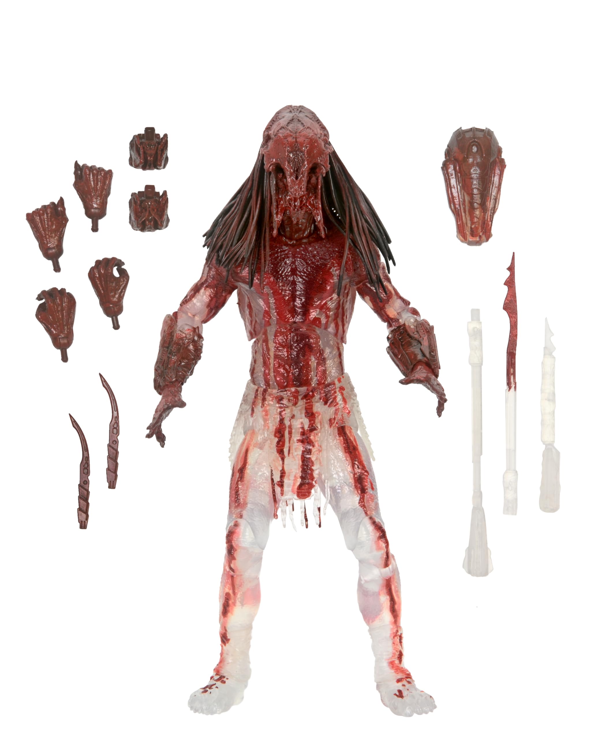 NECA Feral Predator Action Figure With Prey Blood 18Cm