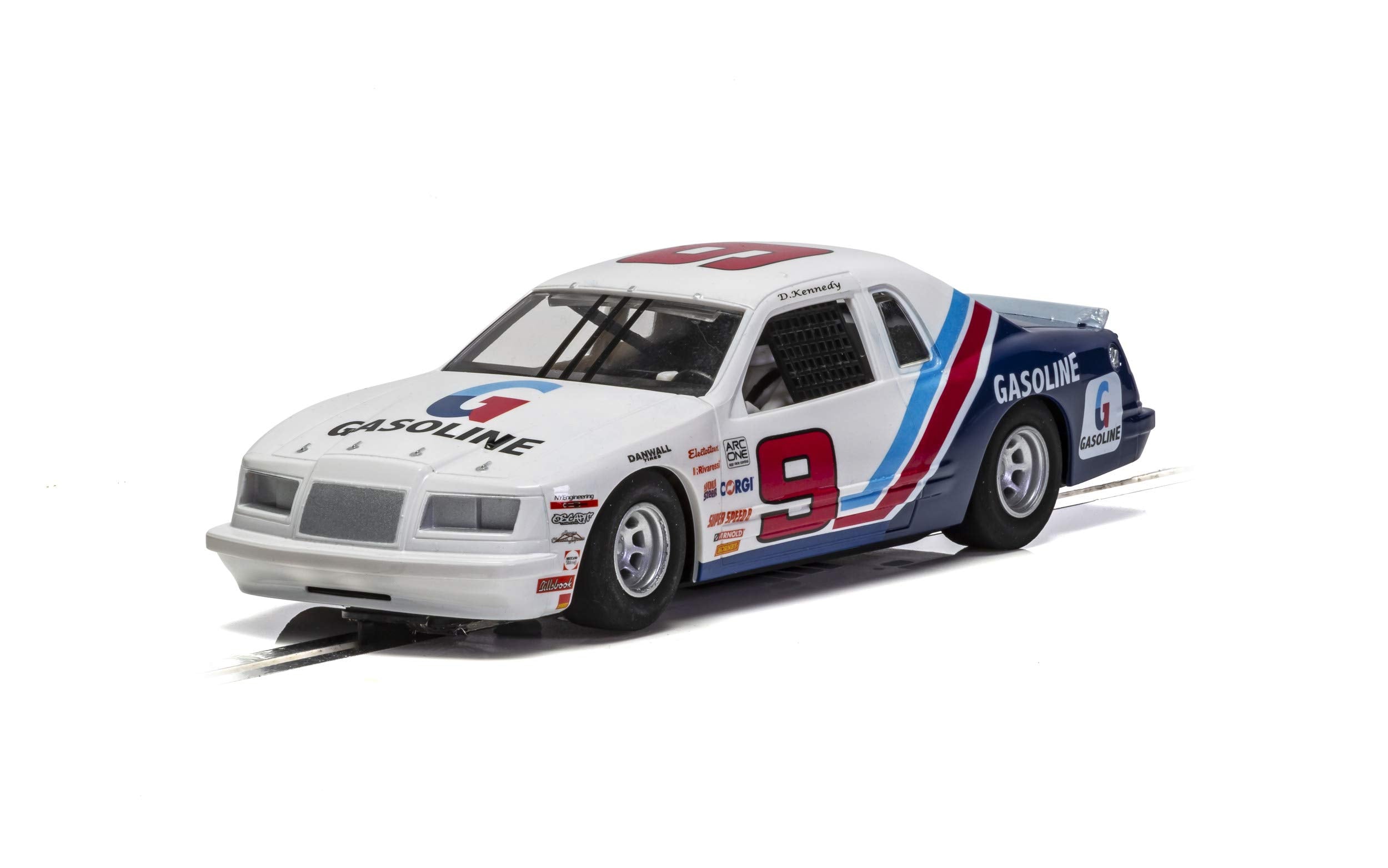 Scalextric C4035 Ford Thunderbird 1986 Stock Car, Blue/White/Red