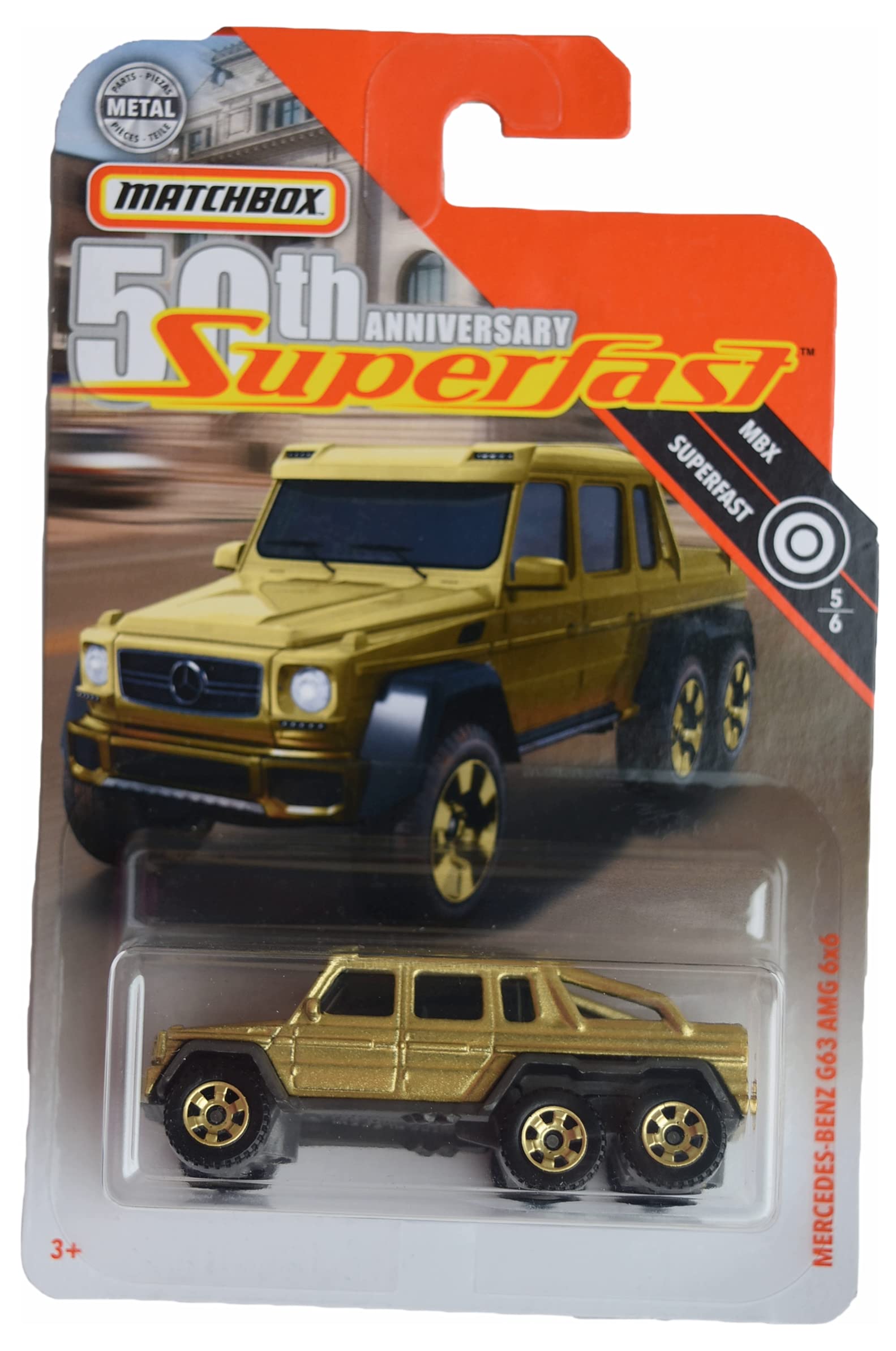 Matchbox Mercedes Genz G63 AMG 6x6, Superfast 5/6 [Gold]