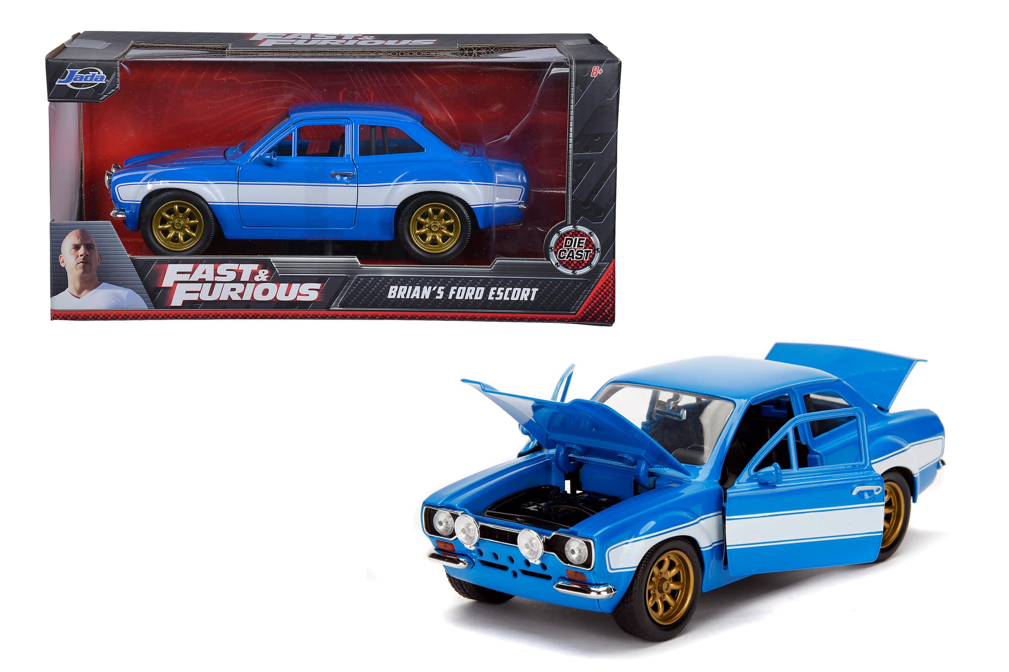 Jada 99572 1/24 Ford Escort Mk1 RS2000 Fast and Furious