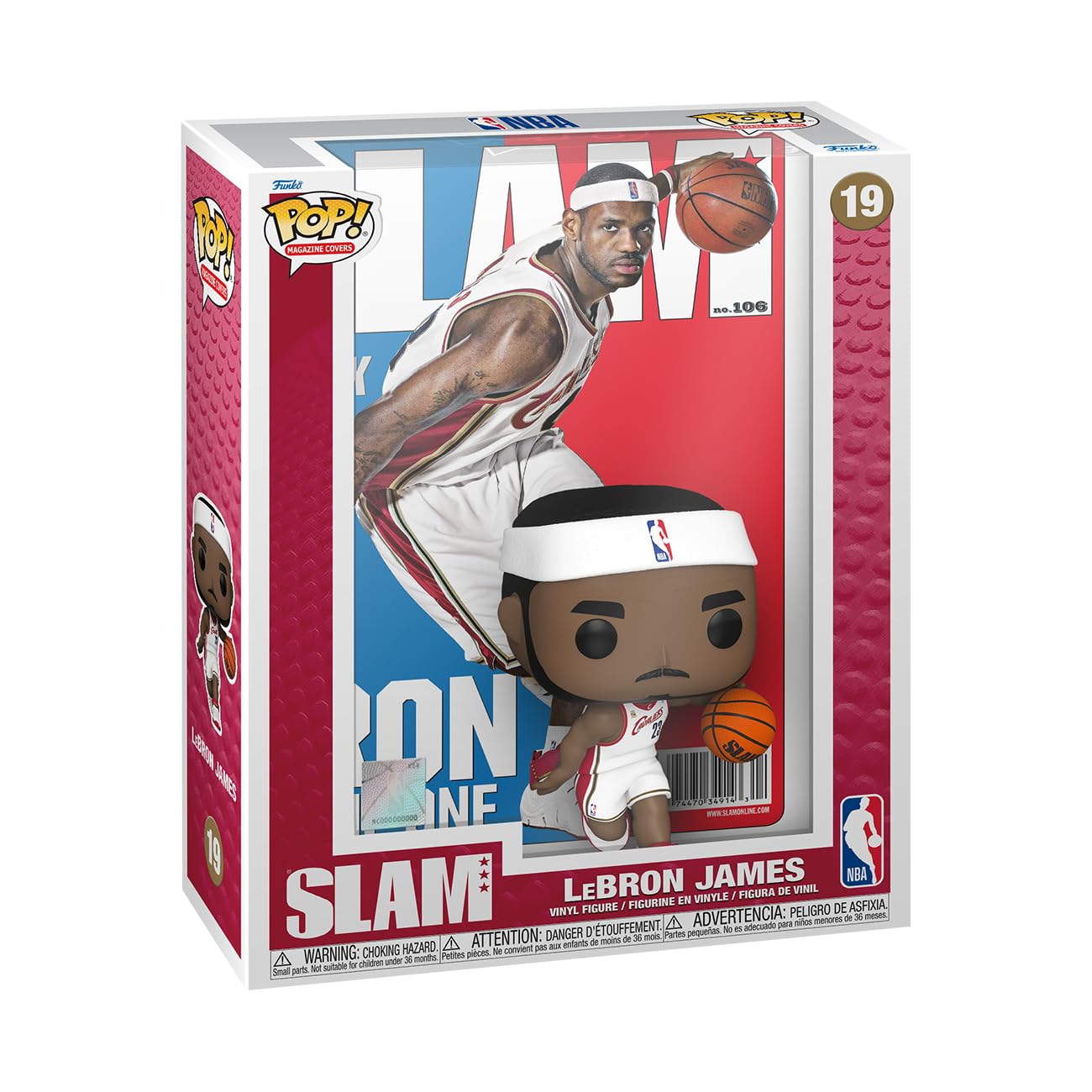 Funko POP! NBA Cover: Slam – LeBron James - Collectable Vinyl Figure - Gift Idea - Official Merchandise - Toys for Kids & Adults - Sports Fans - Model Figure for Collectors and Display