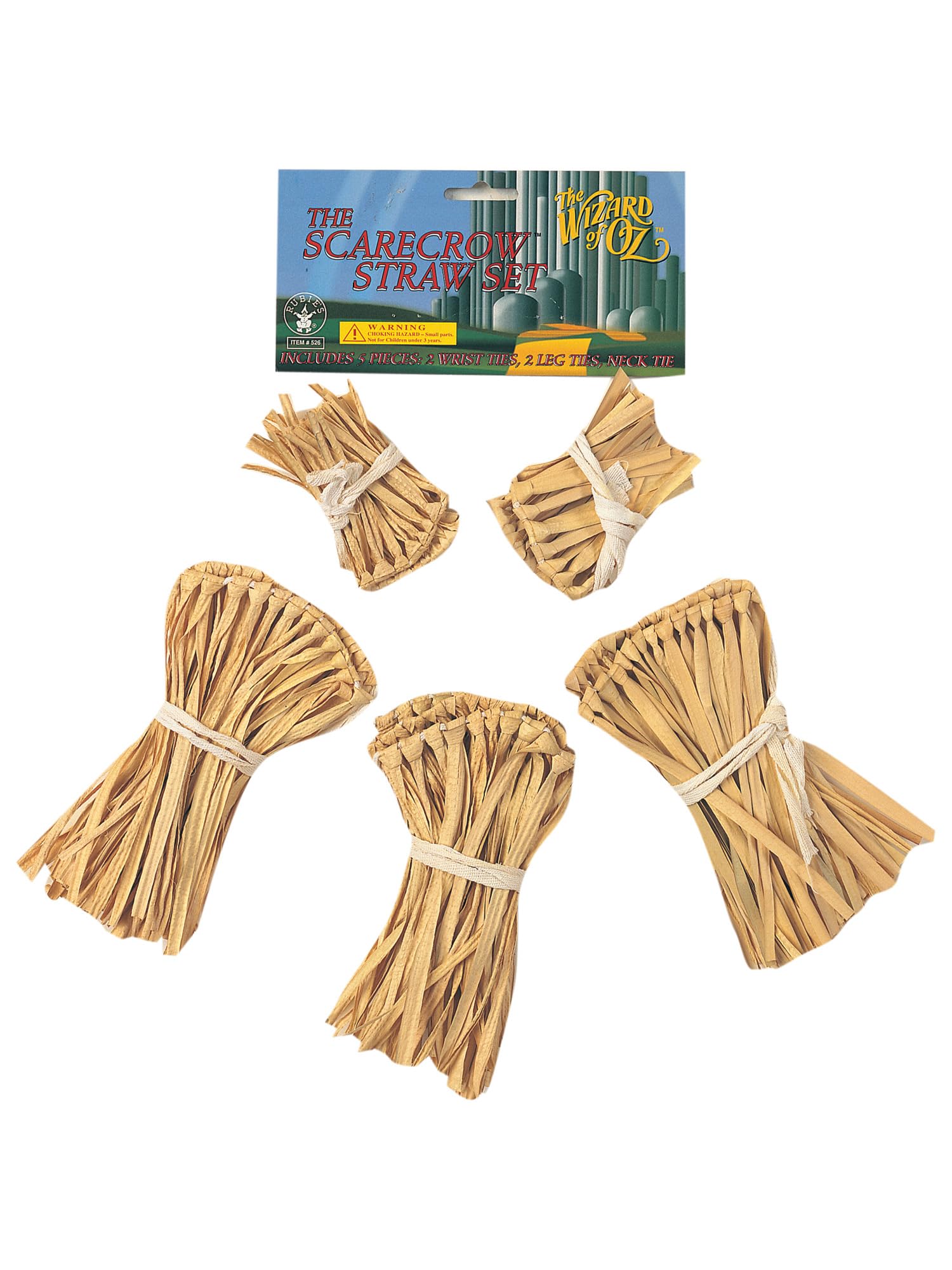 Rubie's Official Scarecrow Straw Kit Fancy Dress Costume - One Size, Brown