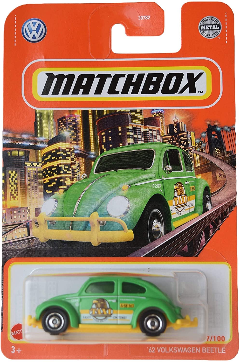 Matchbox '62 Volkswagen Beetle VW Beetle Green 97/100, Green